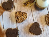 Cookies cœurs aux Ferrero Rocher