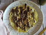 Galette de riz express banane chocolat