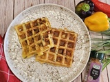 Gaufres aux poivrons et fromage