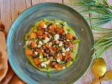 Légumes de printemps et butternut rôtie