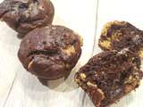 Muffins au chocolat et pépites de cacahuètes