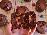 Muffins chocolat et m&Ms