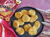 Nuggets végétariens croustillants au Curly Donuts oignons caramélisés
