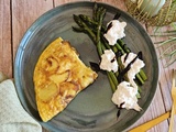 Omelette aux pommes de terre et fromage
