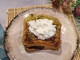 Pain perdu au matcha et chocolat