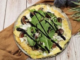 Pizza au cottage cheese automnale