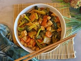 Poêlée teriyaki au tofu et légumes