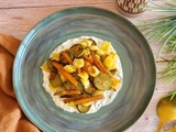 Ravioles poêlées aux légumes et crème citronnée