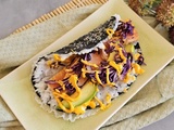 Sushi tacos, au saumon et avocat