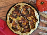 Tarte à l’aubergine, tomate et fromage