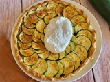 Tarte à la courgette et tapenade