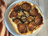 Tarte tatin d’aubergines au parmesan