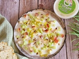 Tartinade fraîcheur au chèvre, concombre et nectarine