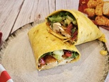Wrap poulet crispy et salsa d’ananas