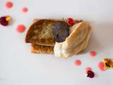 Luc Neyhouser – Foie gras, truffe, tuile de pain d’épices et coulis de groseilles
