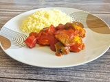 Aiguillettes de poulet aux poivrons