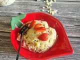 Bowl cake fraises chocolat blanc