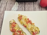 Courgettes farcies au fromage et à la tomate