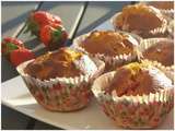 Muffins fraise / rhubarbe