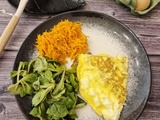 Omelette au fromage frais