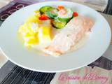Pavé de saumon et ses légumes sauce boursin (i-Cook'in)