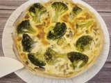 Quiche au St Agur , brocolis et champignons