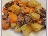 Ragoût de pommes de terre et carottes au boeuf haché ww