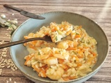 Risotto aux crevettes et au boursin