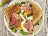 Salade au jambon cru, mozzarella et figues