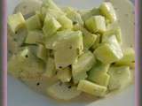 Salade de concombre au St Agur