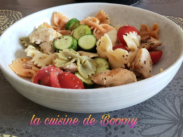 Recettes de Salade de pâtes et Poulet