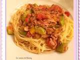 Spaghetti au thon et aux légumes ww