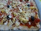 Pizza aux moules et chorizo