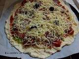 Pizza rapide aux poivrons et chorizo