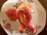 Ruban rose et choux à la crème rose