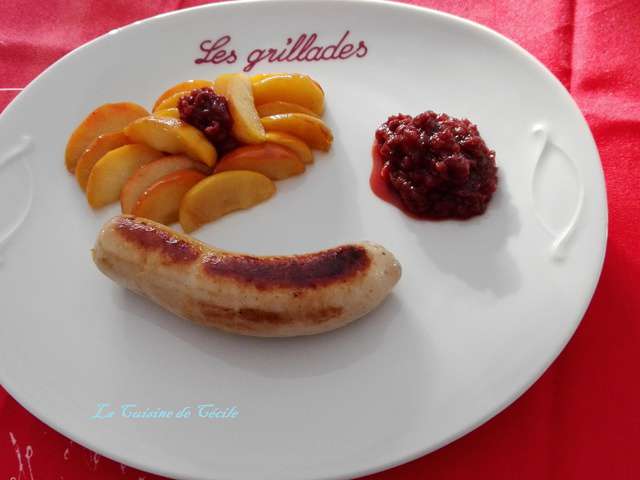 Recettes de Boudin blanc aux pommes de La Cuisine de Cécile