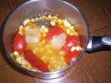Haricots mi-secs à la tomate - la recette