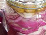 Pickles d’oignons rouges lacto-fermentés