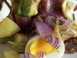 Salade de boeuf aux piments mexicains