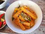 Salade de carottes aux pickles de mangue