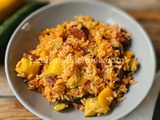 One pot riz courgette chorizo