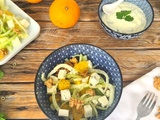 Salade de fenouil orange et sa sauce à la coriandre