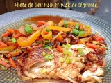 Filets de lieu noir et wok de légumes