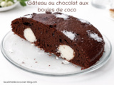 Gâteau au chocolat aux boules de coco