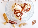 Glace hyper gourmande à la cacahuète et caramel au beurre salé