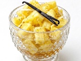 Soupe froide d'ananas frais au sirop léger