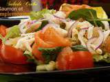 Salade crabe, saumon et pamplemousse