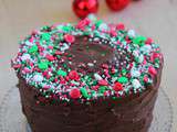 Gâteau de Noël noix et chocolat