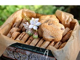 Biscuits aux zestes de citron vert et fraises déshydratées