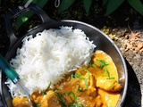 Curry de porc, riz basmati